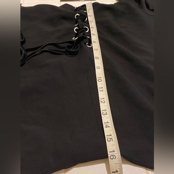 NWT Marc by Marc Jacobs SZ 8 Irving Tie Dress Velvet Chiffon Trim Whimsical Goth - Picture 14 of 16